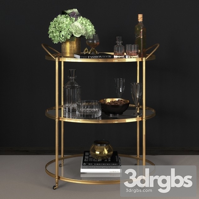 Arteriors Connaught Bar Trolley