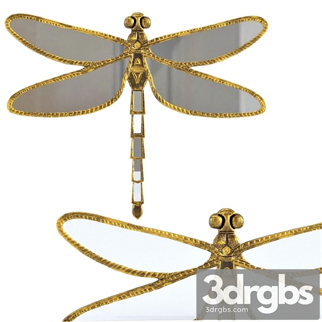 Wall Decoration Dragonfly Mirror 1