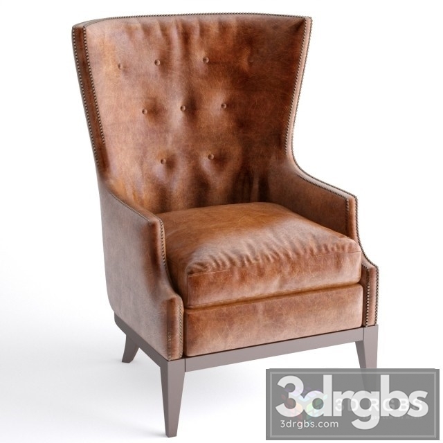 Oak Leather Armchair