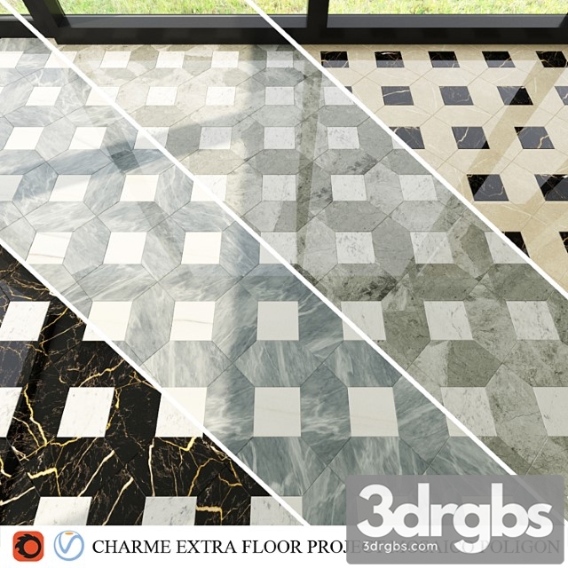 Italon Charme Extra Floor Mosaico Poligon