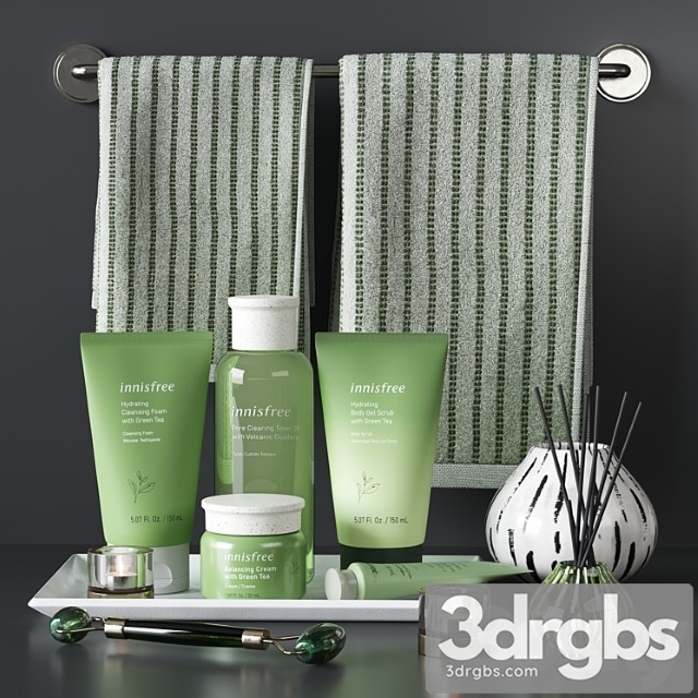 Innisfree Green Tea Cosmetics Decor Set