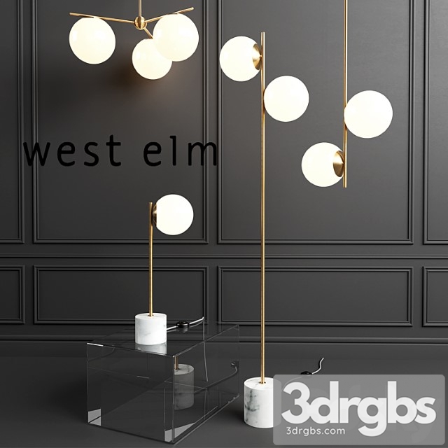 West Elm Sphere Lamp