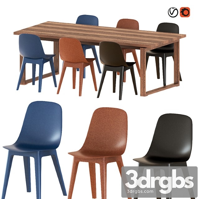 Ikea mörbylånga table & odger chairs 2