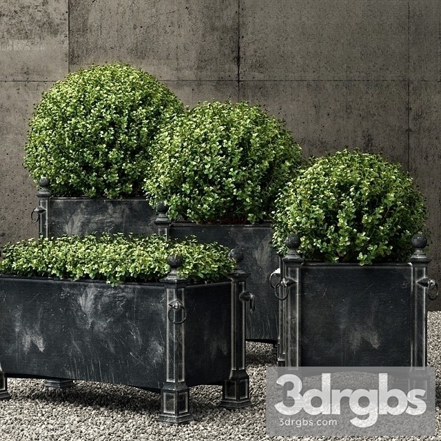 Restoration Hardware versailles weathered zinc planters