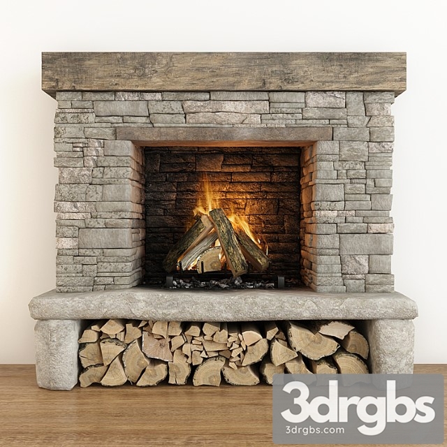 Stone fireplace_2