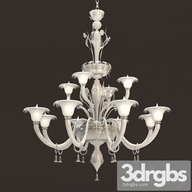 Veneziano 12 Lights Murano Chandelier