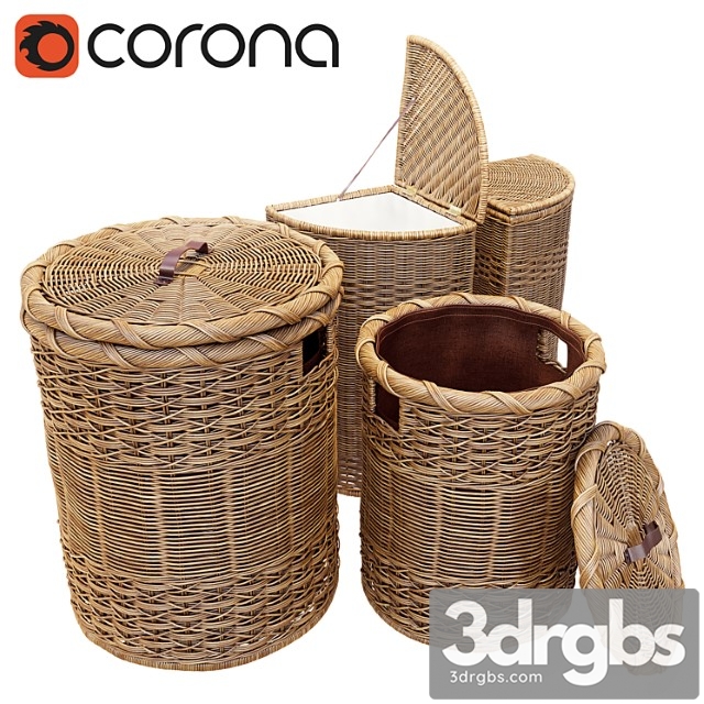 Wicker Basket For Clothes