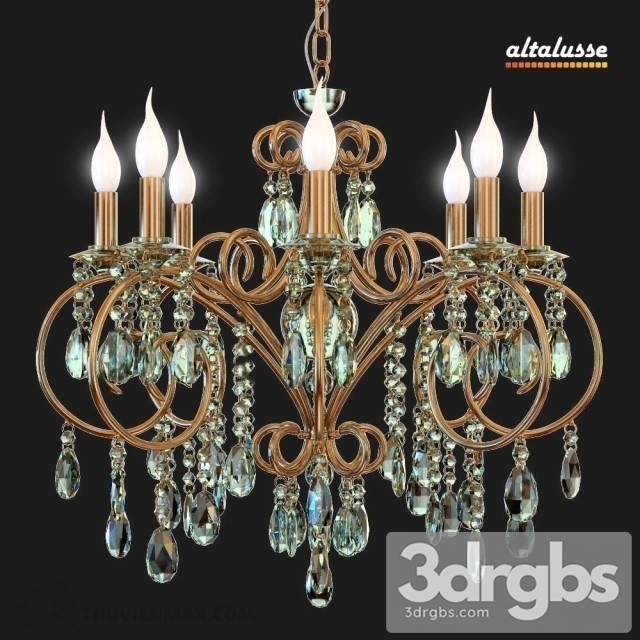 Altalusse Amber Crystal Chandelier 2