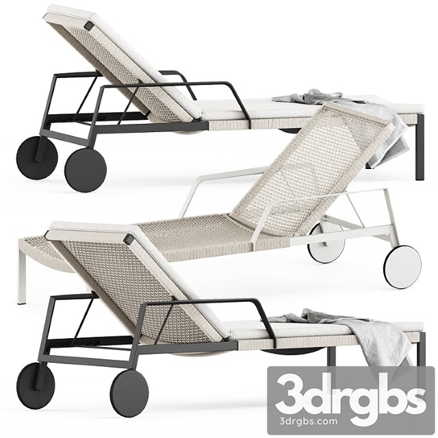 Nodi adjustable lounger by tribu