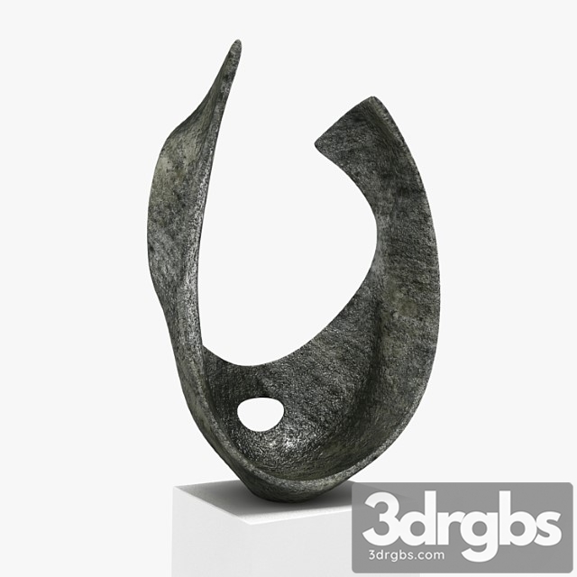 Barbara Hepworth Curved Form Bronze Sculpture