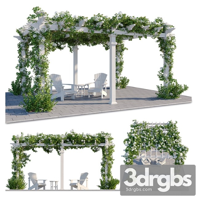 Pergola With Hydrangea