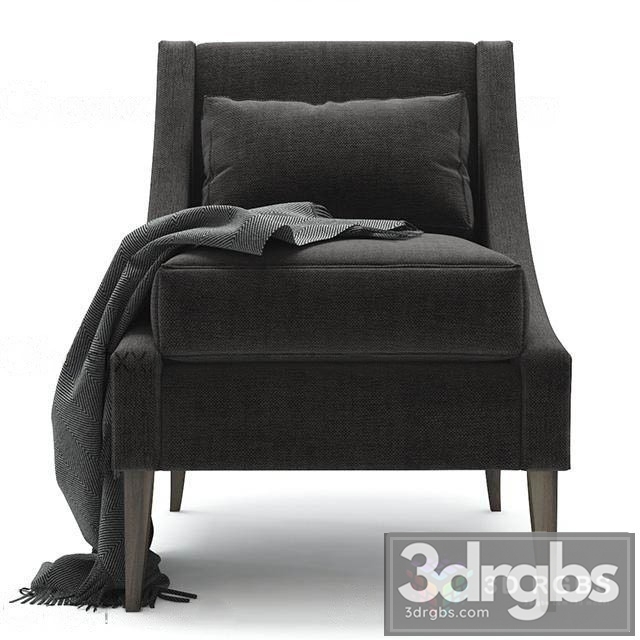 Fabric Black Armchair