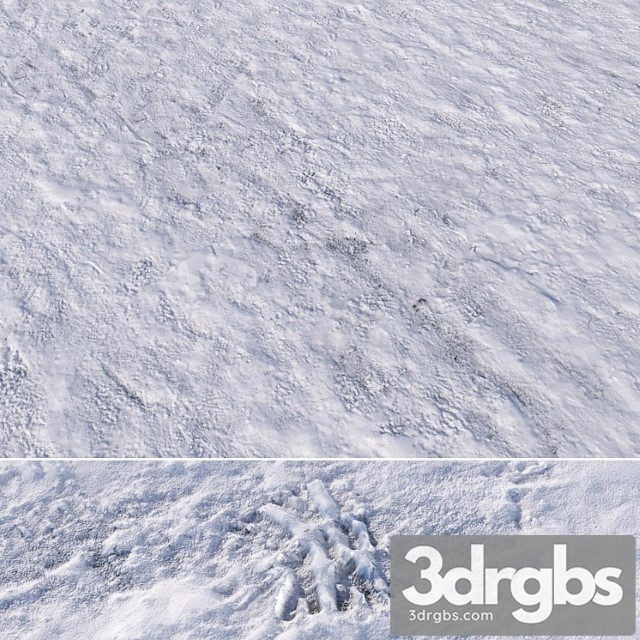 8k Seamless Material Snow Square 03