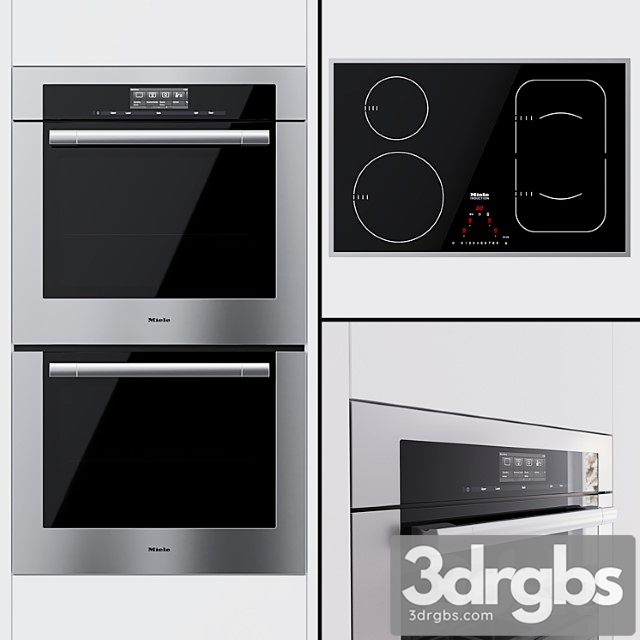 Miele - dual universal oven h 6780 bp2 and cooking surface km 6347 2