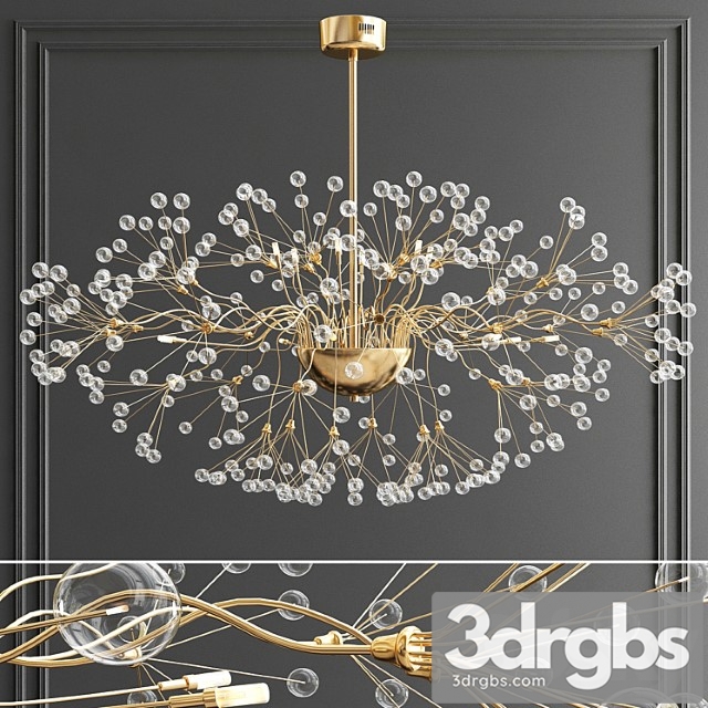 Branching Bubbles Chandelier