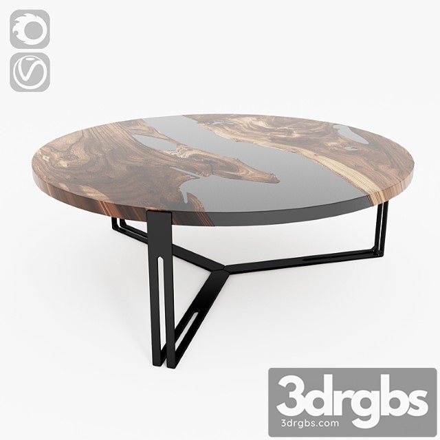 Wood slab table 2