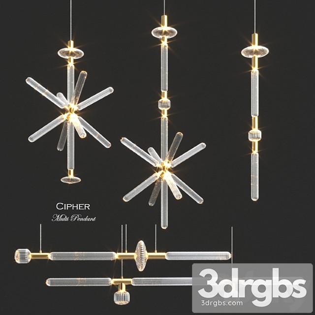 Cipher multi pendant collection by lasvit