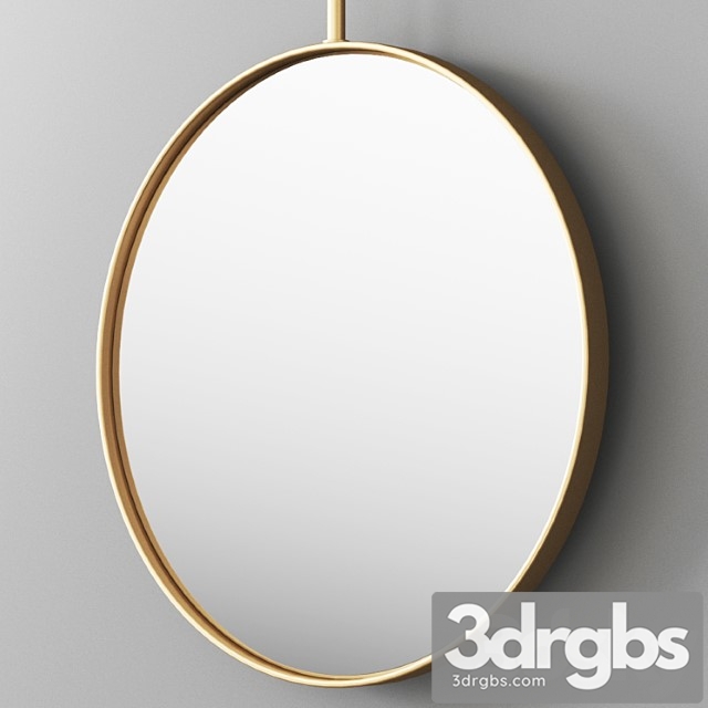 Ddl forma round framed wall-mounted mirror by ddl mirror set