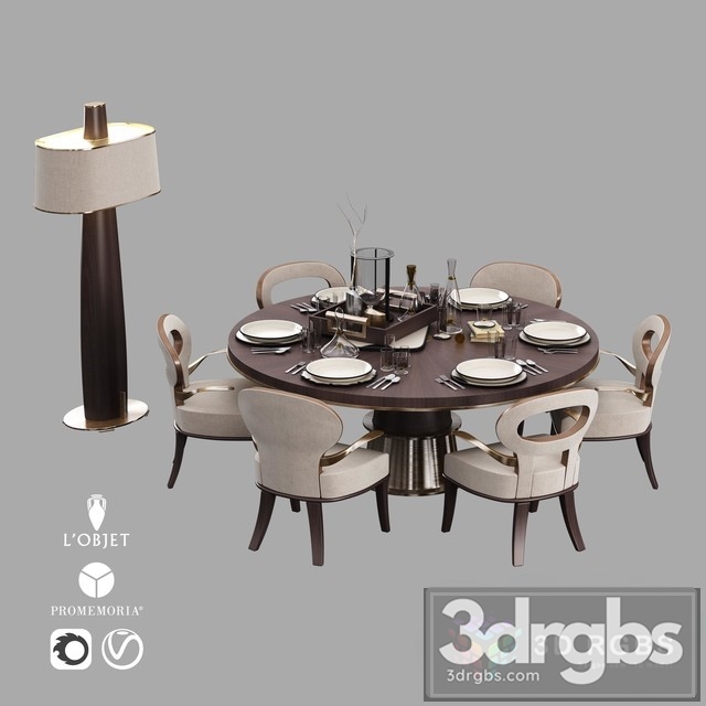 Elegant Round Dining Table 02