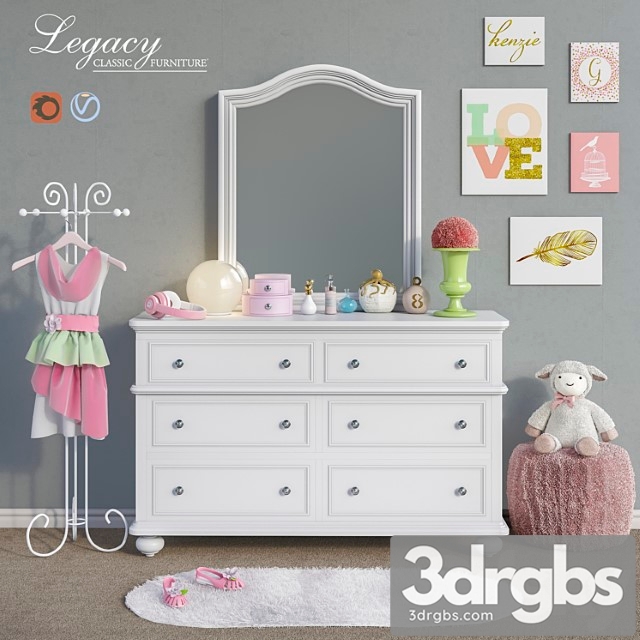 Furniture Legacy Classic Accessories Decor and Toys Set 5