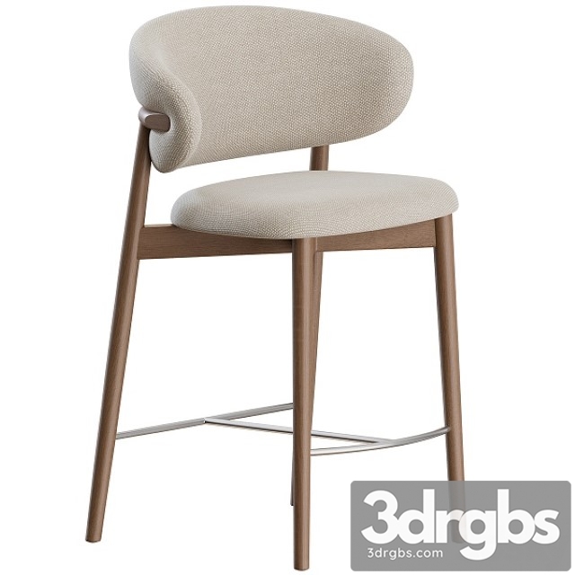 Oleandro Stool Wood by Calligaris