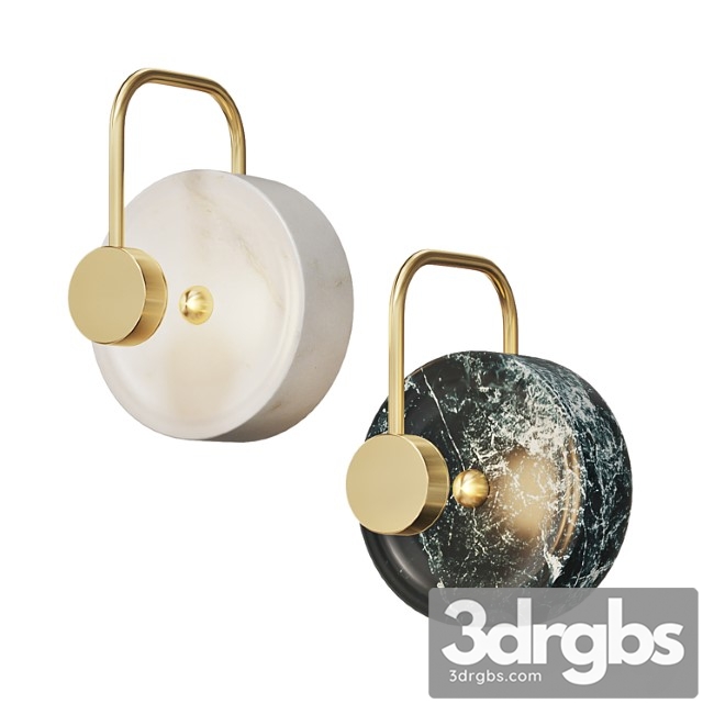 Marble wall lamp gottby