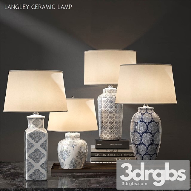 Pottery Barn Langley Ceramic Lamp