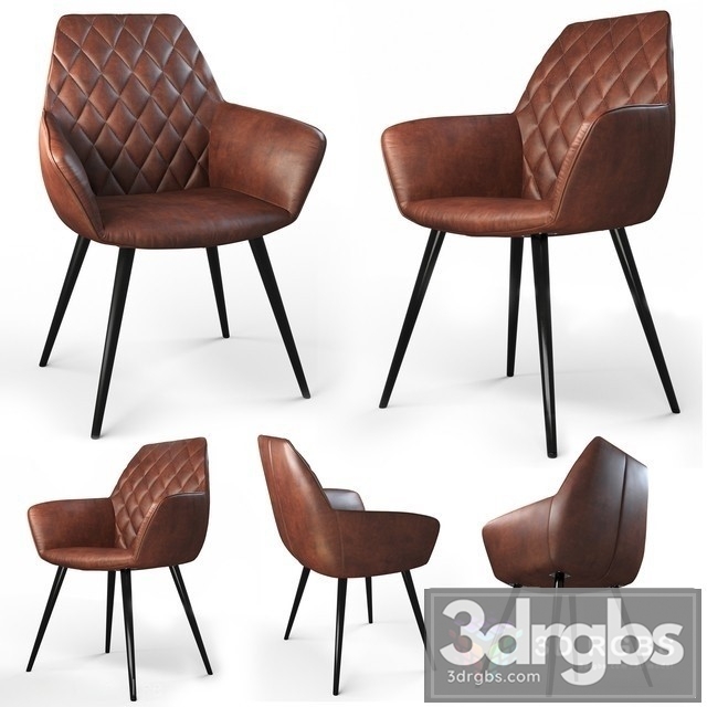 Set of 2 Xena Eco Leather Dining Chair