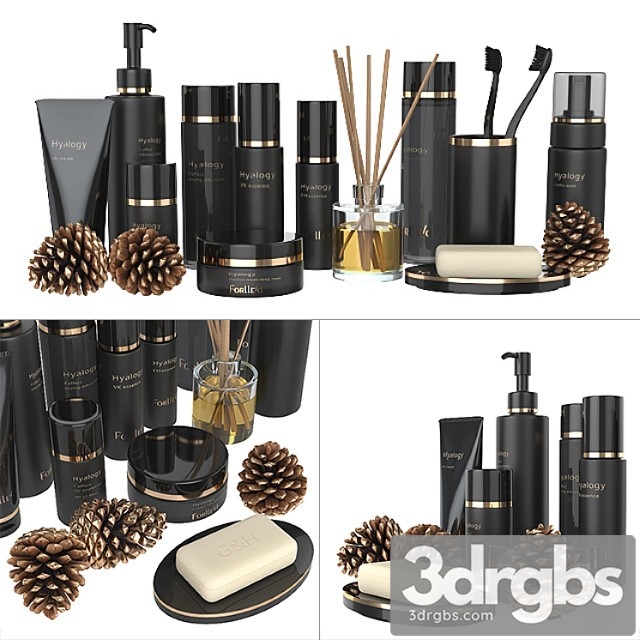 A Set Of Black Cosmetics