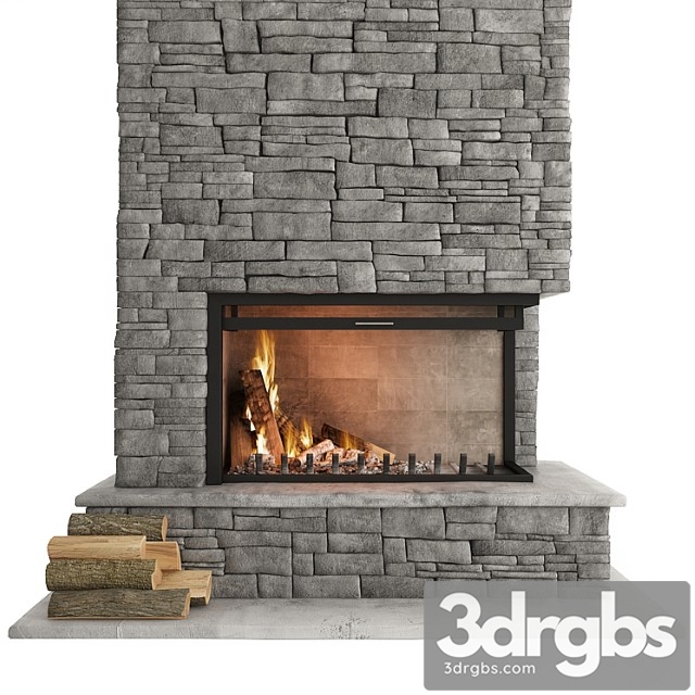 Stone fireplace_3