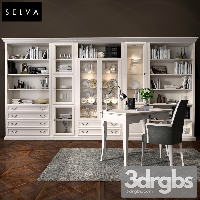 Selva Bookcase Mirabeau Set Sections 01