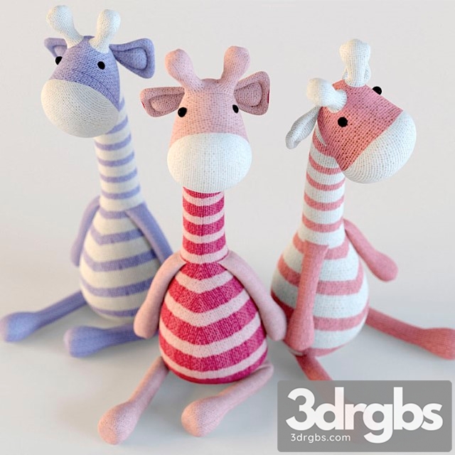 Toy Giraffes Textile