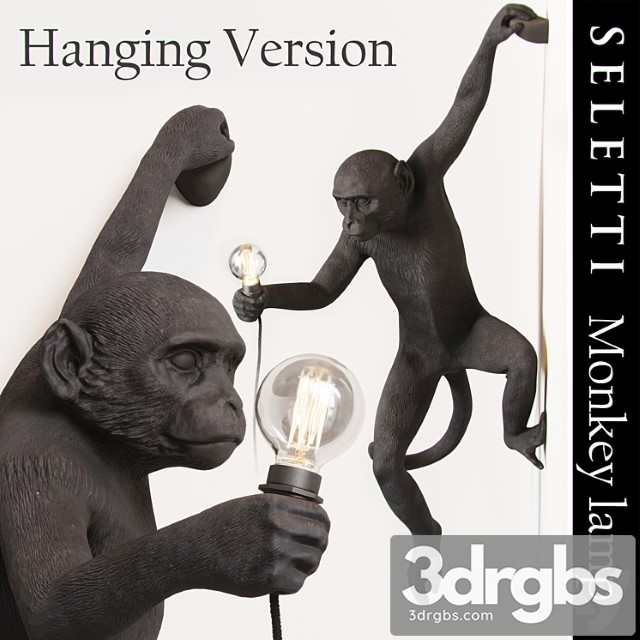 The monkey lamp hanging version
