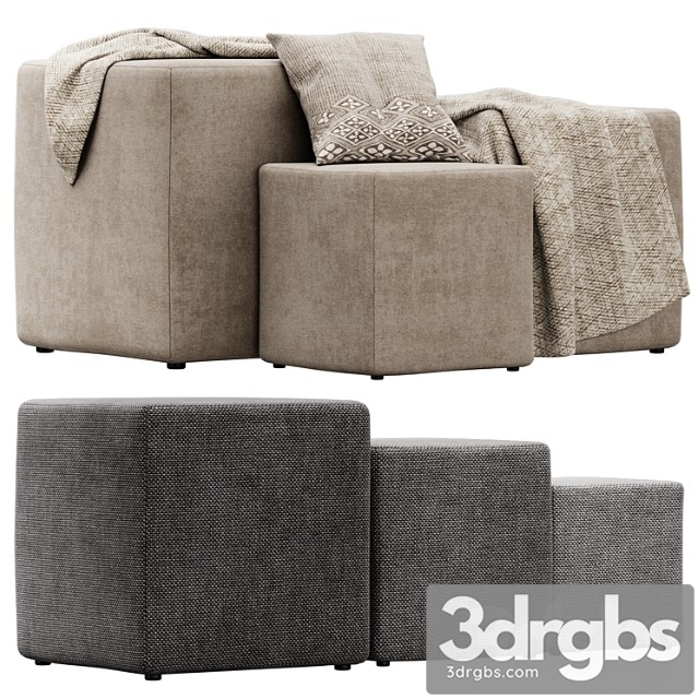 Stack ottoman poufs seatings by naula