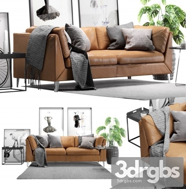 Ikea Stockholm  Scandinavian Living Sofa Set 01
