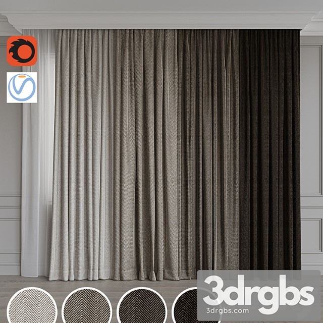 Set of curtains 90