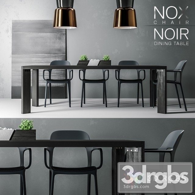 Nox Chair Noire Table