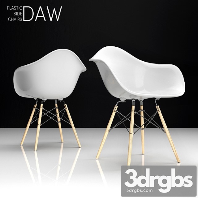 Eames daw plastic side chair