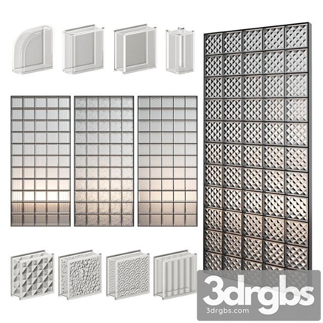 Glass block wall 10