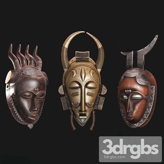 African masks of Baule