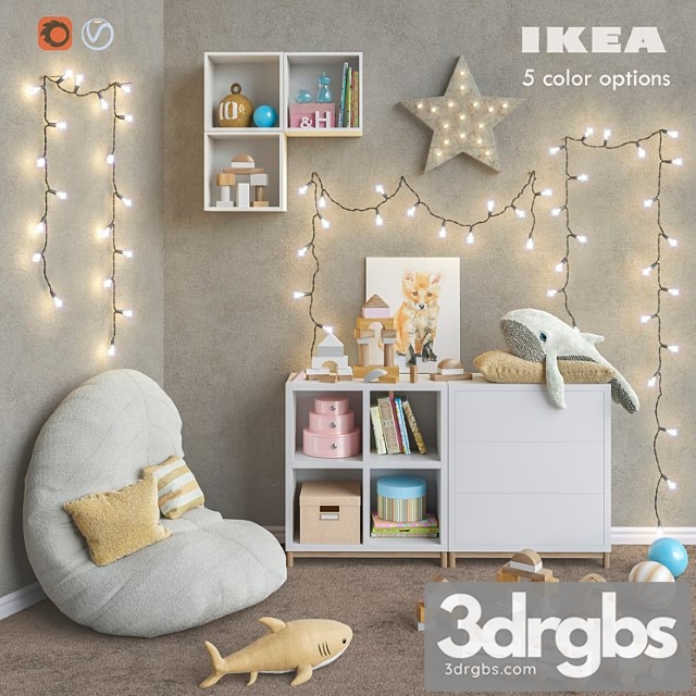 Ikea Modular Furniture Accessories Decor and Toys Set 6