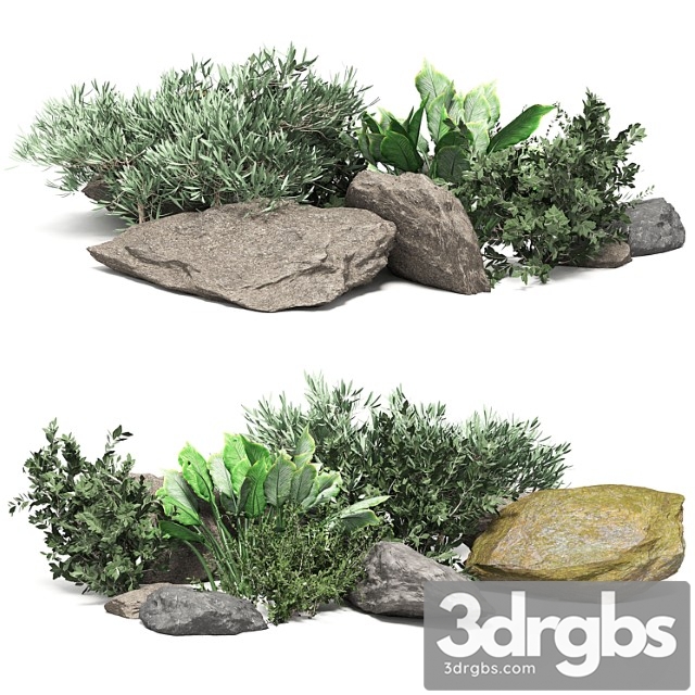 Stone + bush pack 18