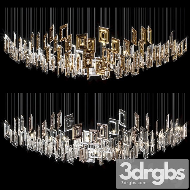 Chandelier light vargov - geometric