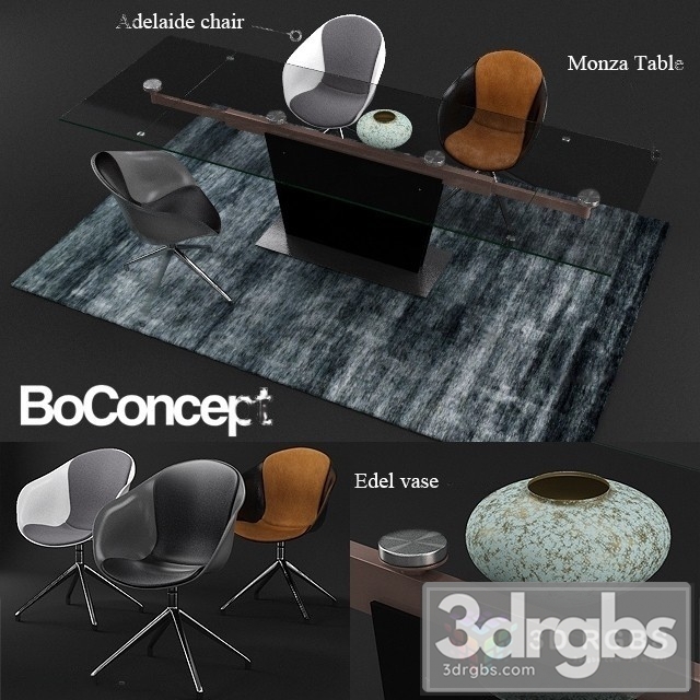 Boconcept Monza Table and Adelaide Chair