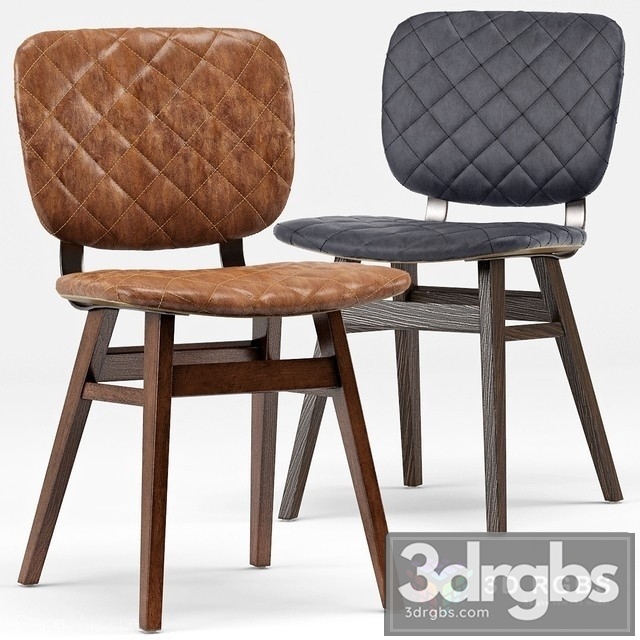 Drifter Industrial Loft Leather Dining Chair