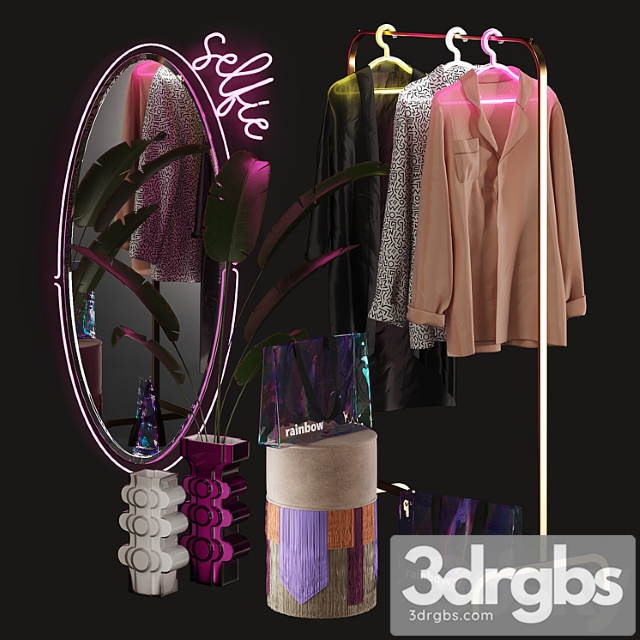 Clothing Store Window Display Set