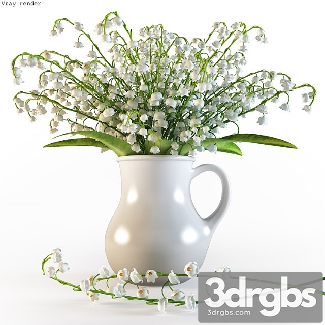 Bouquet of Lilies of the Valley in a Jug 1