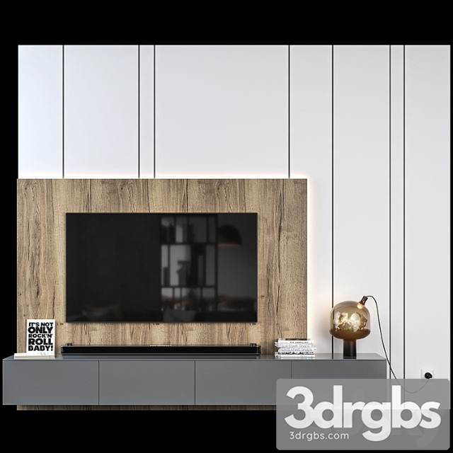 TV Wall Set 01