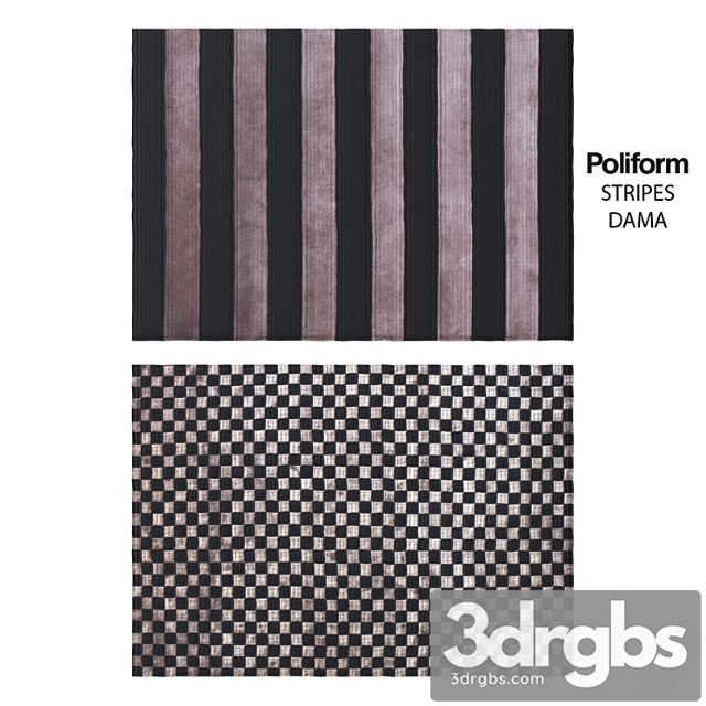 Poliform carpets dama stripes