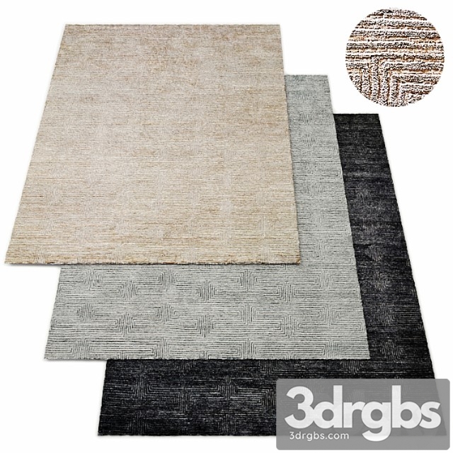 Labyrinth hand-knotted rug rh collection